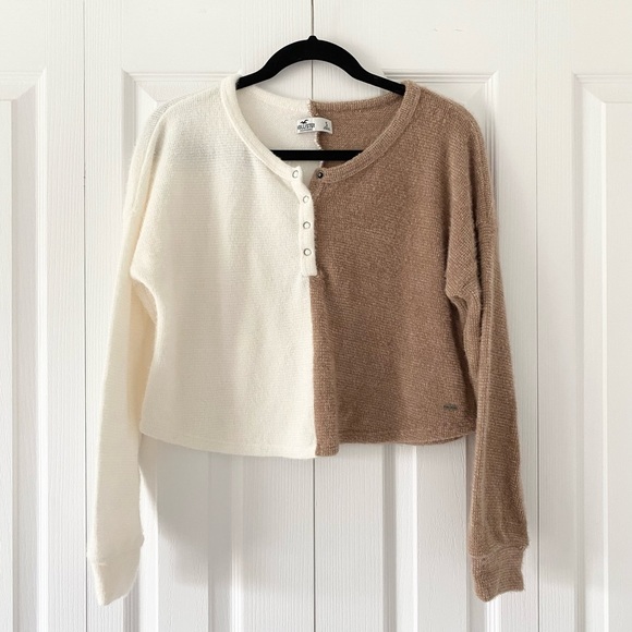 Hollister Henley Color Block Sweater - Picture 1 of 4